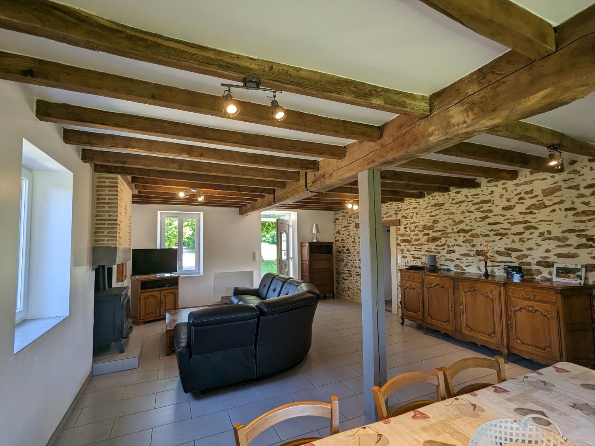 Grande Ferme Renovee Avec Jardin Et Loisirs A Proximite - Fr-1-591-155 Pouligny-Notre-Dame Exterior foto